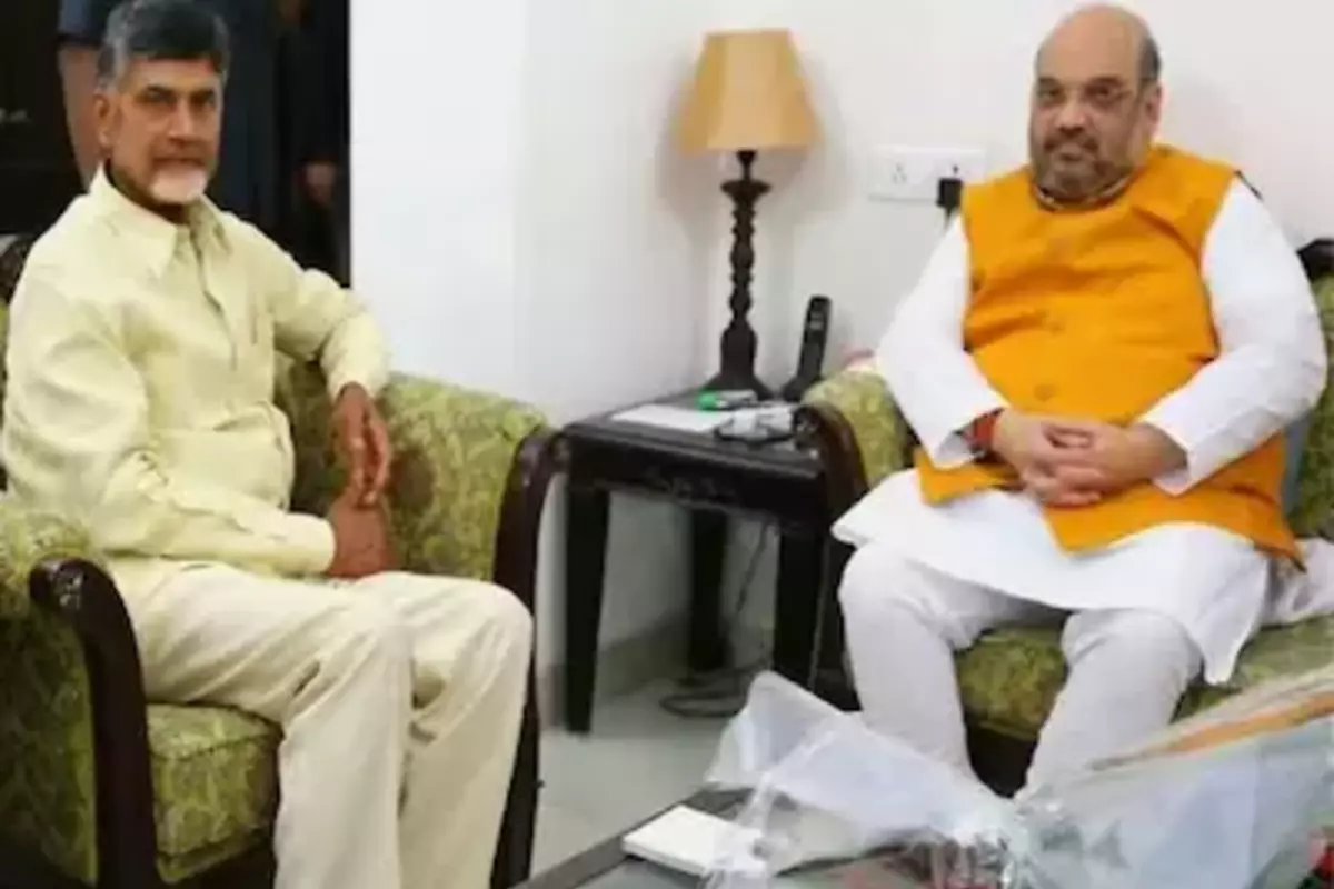 BJP-TDP का हो सकता है गठबंधन, चंद्रबाबू नायडू ने गृहमंत्री अमित शाह और जेपी नड्डा से की मुलाकात