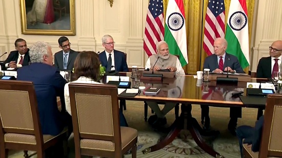 Tech Cooperation Will Define This Partnership:صدر بائیڈن امریکہ، ہندوستان کے اعلیٰ سی ای اوز کے ساتھ ‘ہائی ٹیک ہینڈ شیک’ ایونٹ میں