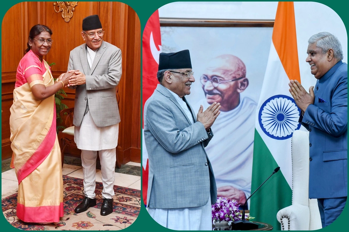 Nepal PM calls on President Murmu & Vice President Dhankhar: صدر ونائب صدر ہند سے نیپال کے وزیراعظم پشپ کمل دہل پرچنڈ کی ملاقات، کئی امور پر کیا تبادلہ خیال