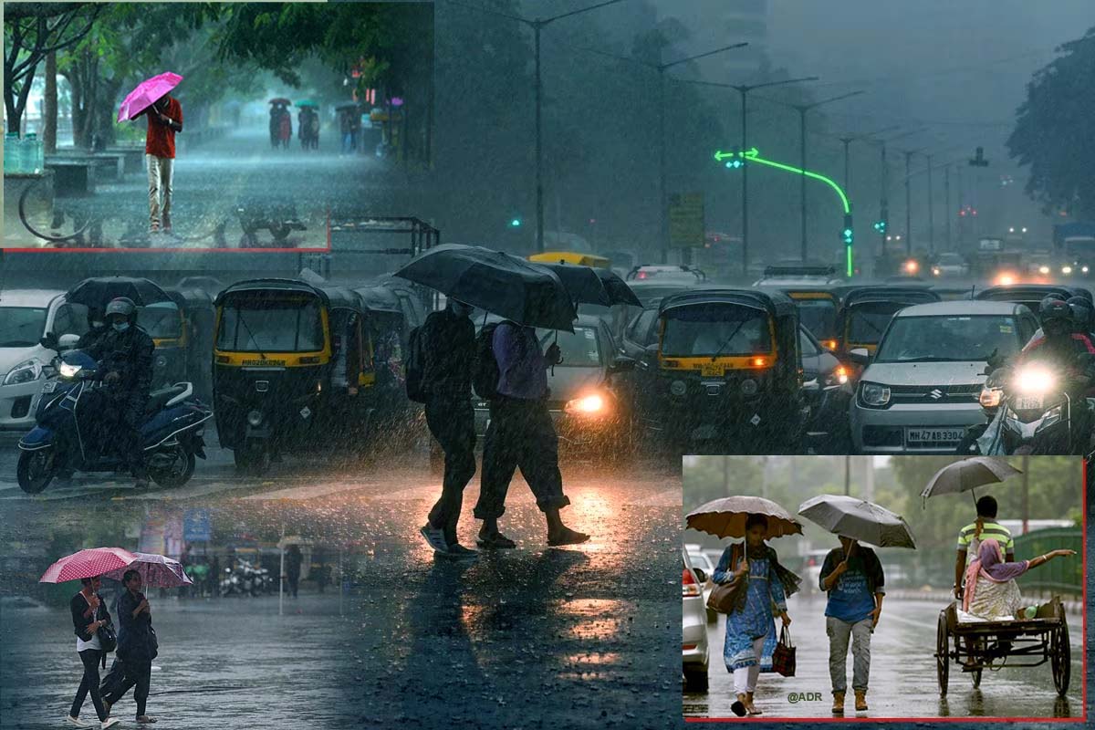 Heavy rain in many parts of India: ہندوستان  کے کئی حصوں میں موسلادھار بارش، ان علاقوں میں بارش کا امکان،موسم کی اپ ڈیٹ 