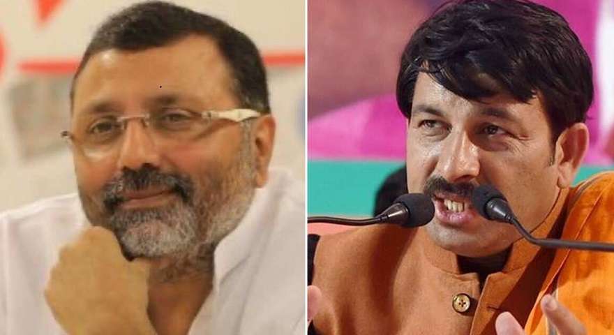 Are BJP MP Manoj Tiwari & Nishikant Dubey accused of the forcing entry?