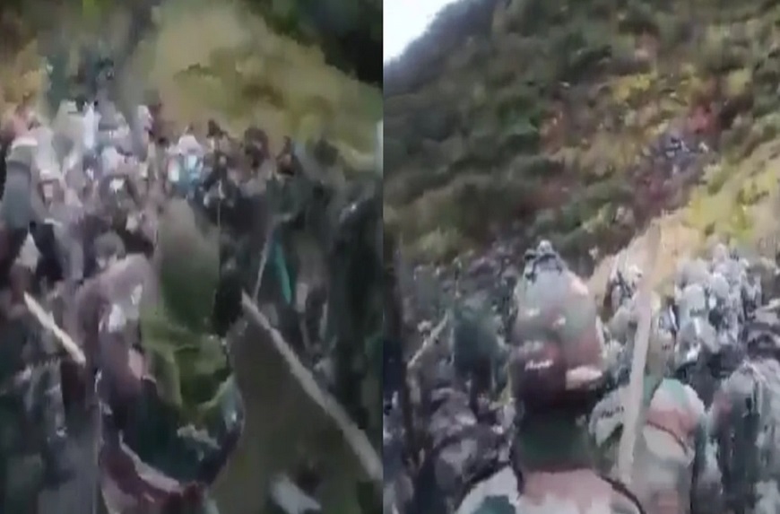 Viral Photo of Indian and Chinese army clash