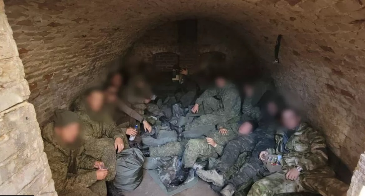 Russian soldiers locked up in Russia