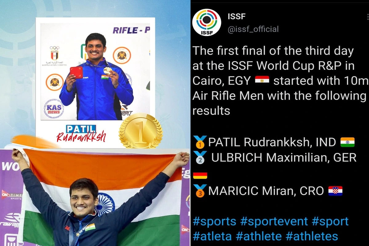 ISSF World Cup 2023: Champion Rudrankksh Doubles ‘The Joy Of Gold’, India Takes Lead In 10m Air Rifle,10m Air Pistol