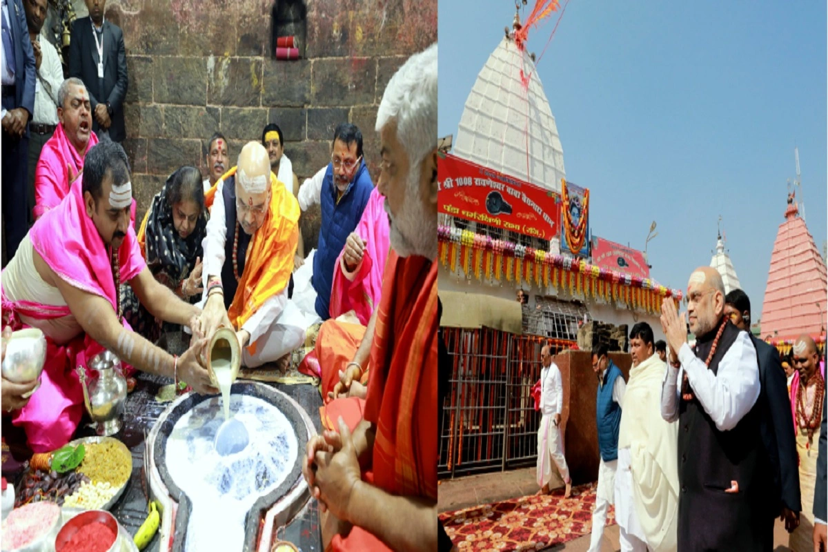 Amit Shah Special Prayers At Baba Baidyanath Temple In Jharkhand’s Deoghar