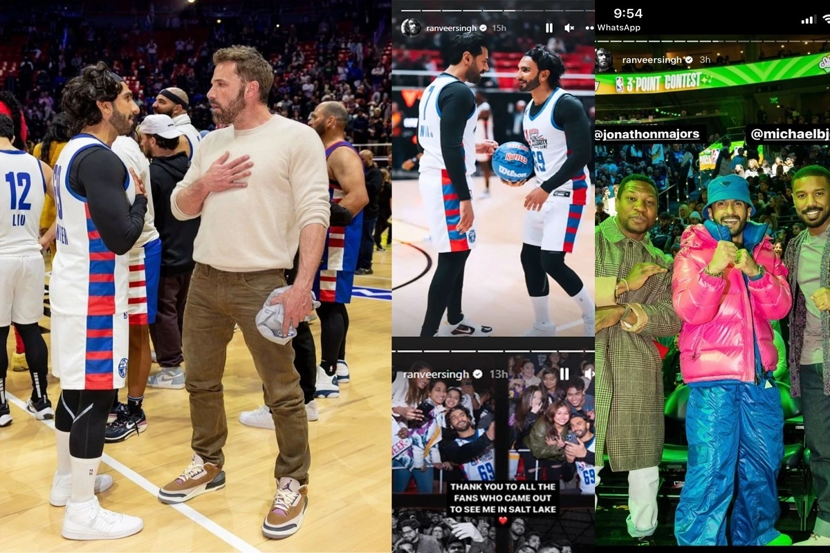 NBA Star Moments: Ranveer Singh Hangs out With Ben Affleck, Simu Liu And Many More Celebs At NBA Game