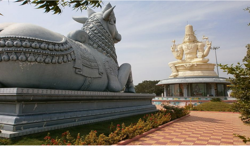 Nandi idol in Lord Shiva’s temple fulfills the devotees’ wishes