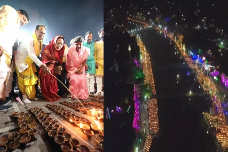 Ujjain Enters Guinness Book Of World Records By Lighting 18.82 Lakh Lamps On Mahashivaratri