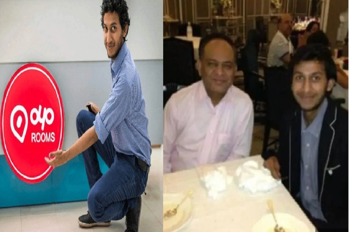 OYO founder Ritesh Agarwal with his father Ramesh Agarwal