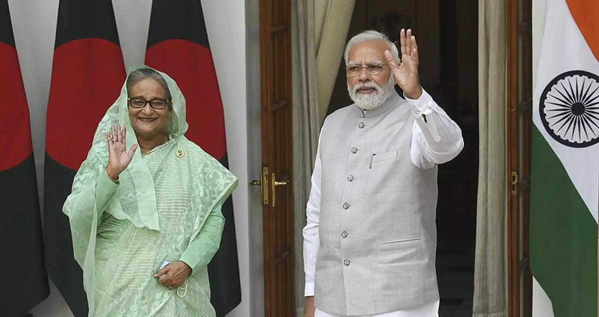 Prime Minister Narendra Modi & Bangladesh Prime Minister Sheikh Hasina