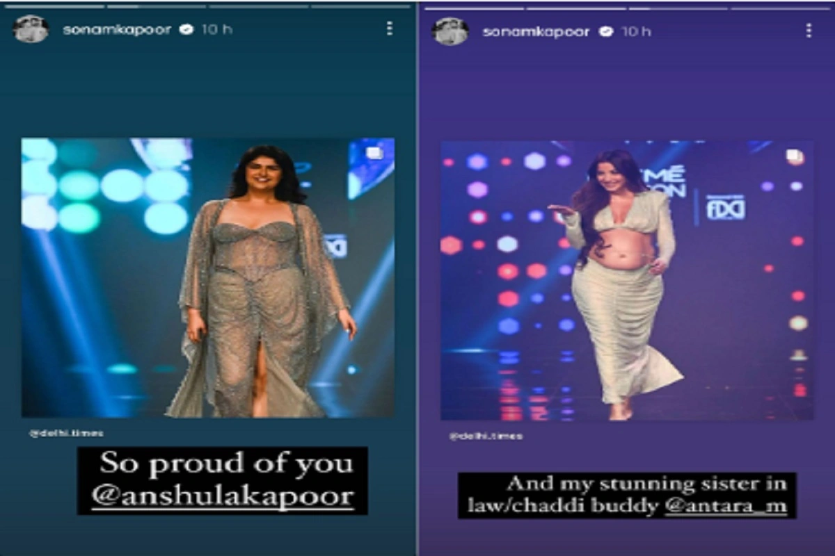 Sonam Kapoor Praises Antara Marwah For Showing Off Her baby Bump While The Runway At A Fashion Show