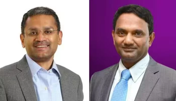 TCS's current CEO Rajesh Gopinathan & future CEO K Krithivasan