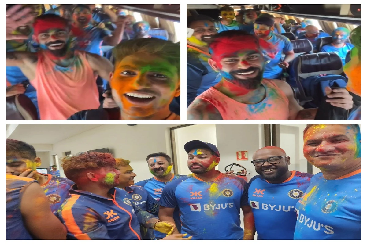 Rang Barse: Team India Celebrates Holi, Seen Drenched In Colours