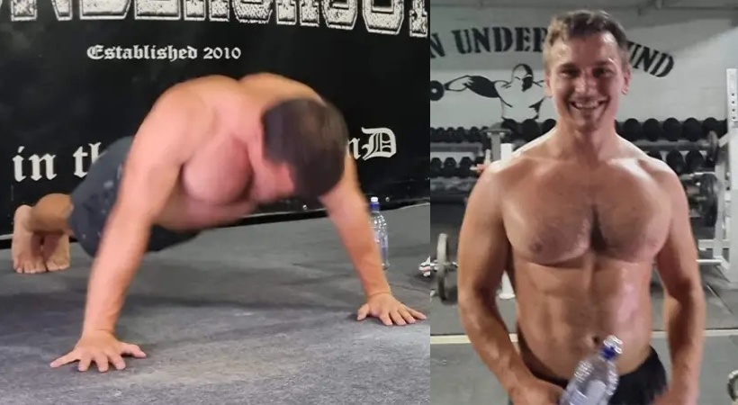 An Australian Breaks World Record With 3,206 Push-Ups In One Hour