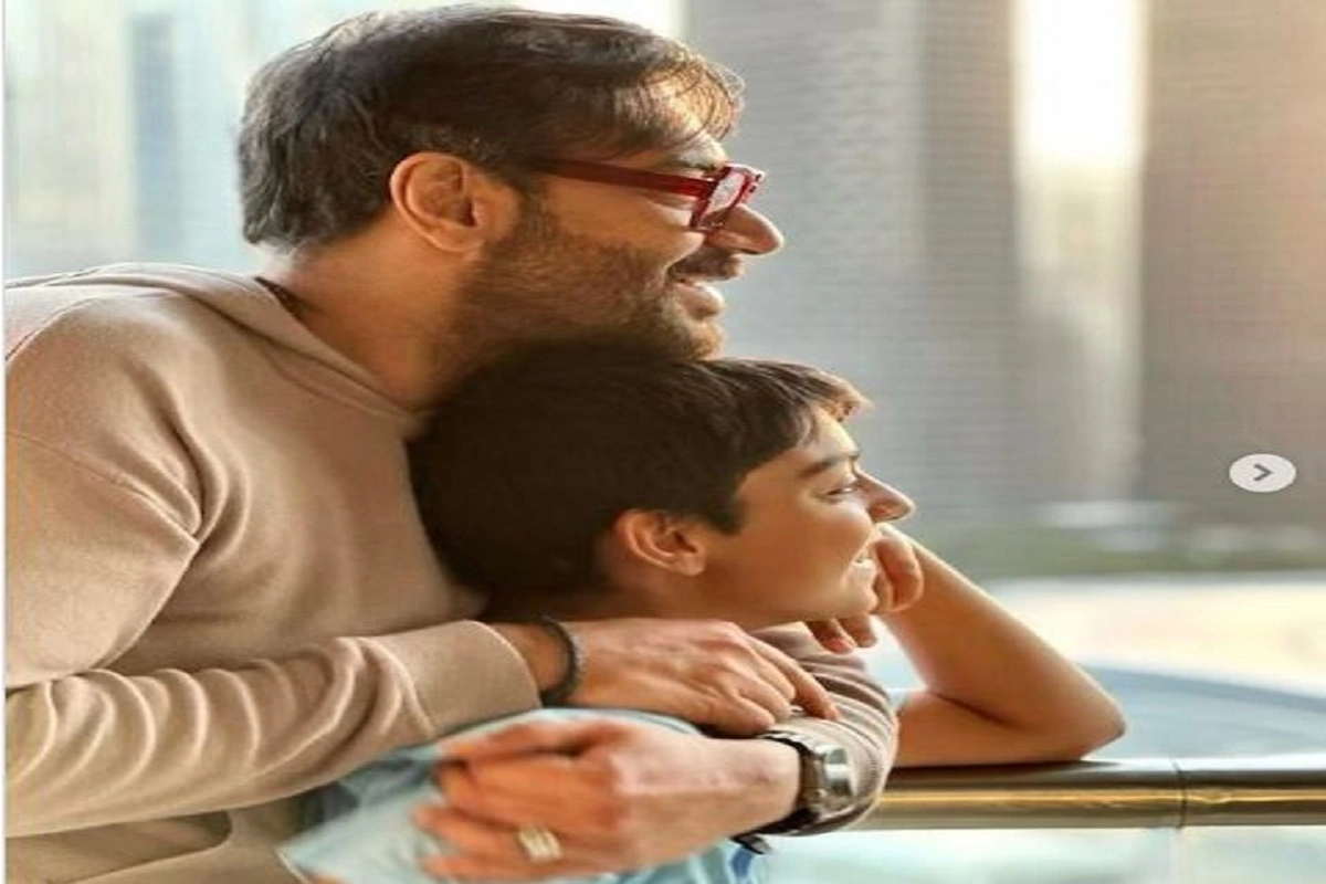 Ajay Devgn Shares Baap Beta Moment With Son Yug In Latest Pics