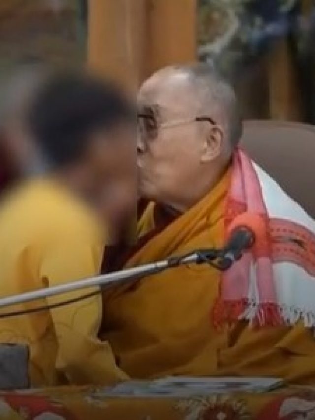 Viral Video Of Dalai Lama Kissing A Minor boy