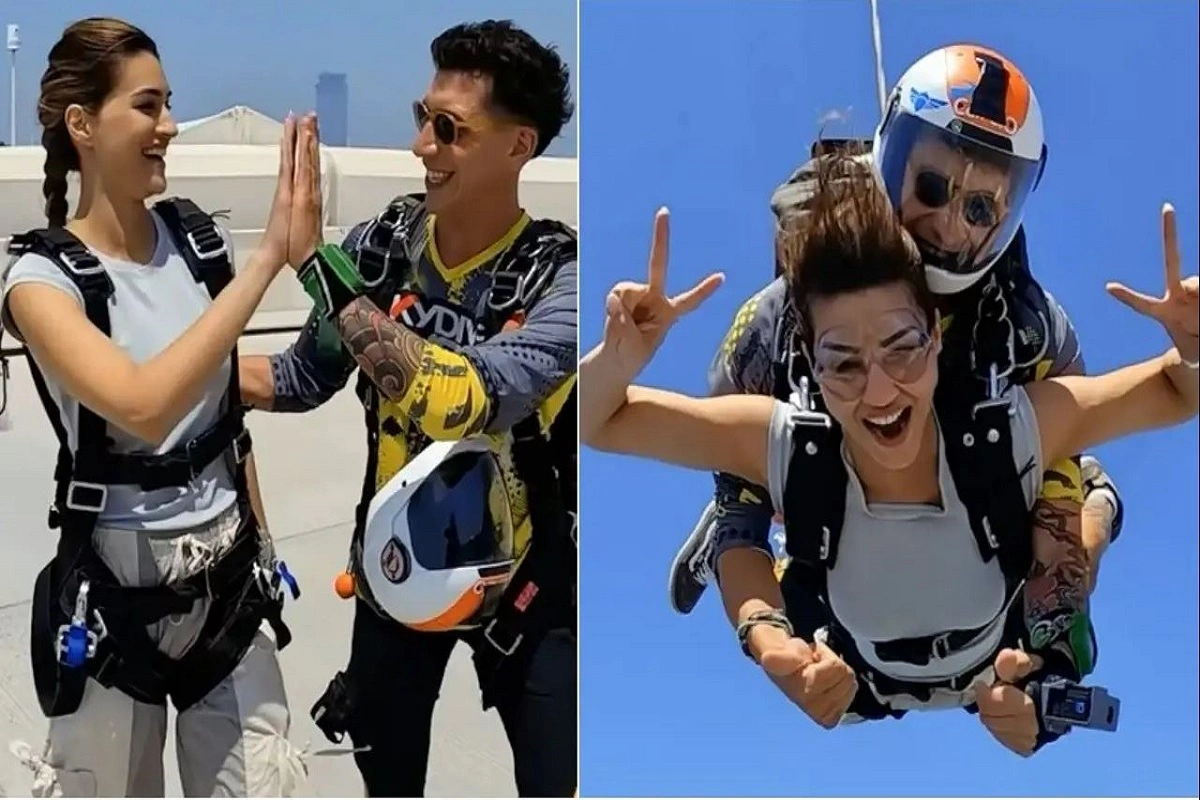 Kriti Sanon TICK OFF Skydiving From Her Bucket List, Watch How It Went