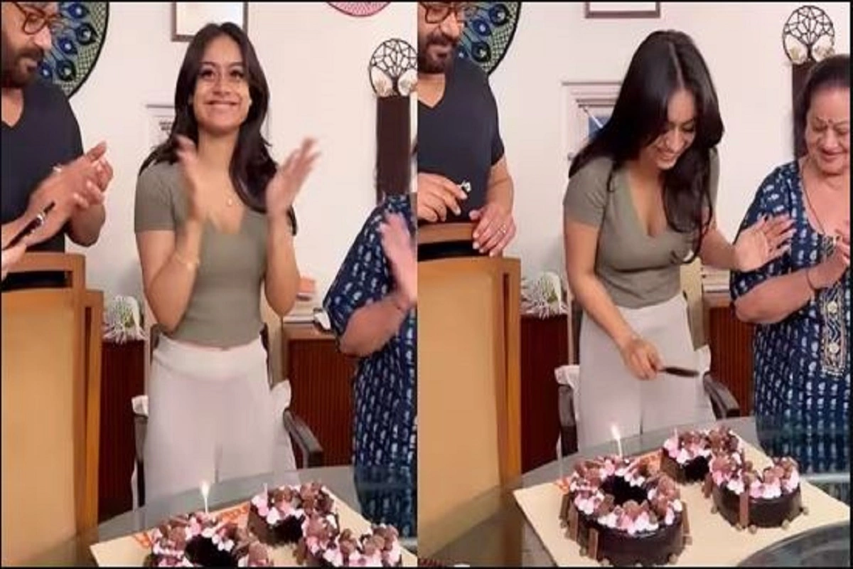 Nysa Devgan Cuts Her 20th Birthday Cake, Watch Her Celebration With Ajay And Kajol