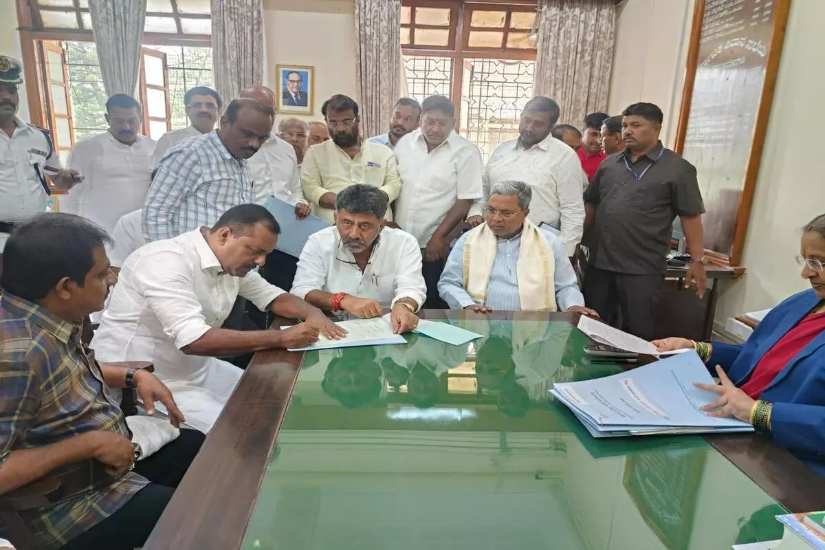 U T Khader Files Nomination For Karnataka Assembly Speaker Post