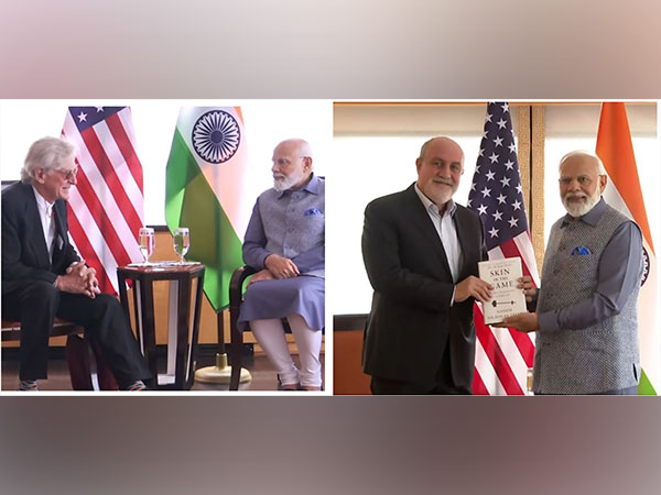 PM Modi Meets With Robert Thurman And Professor Nassim Nicholas Taleb For Discussions