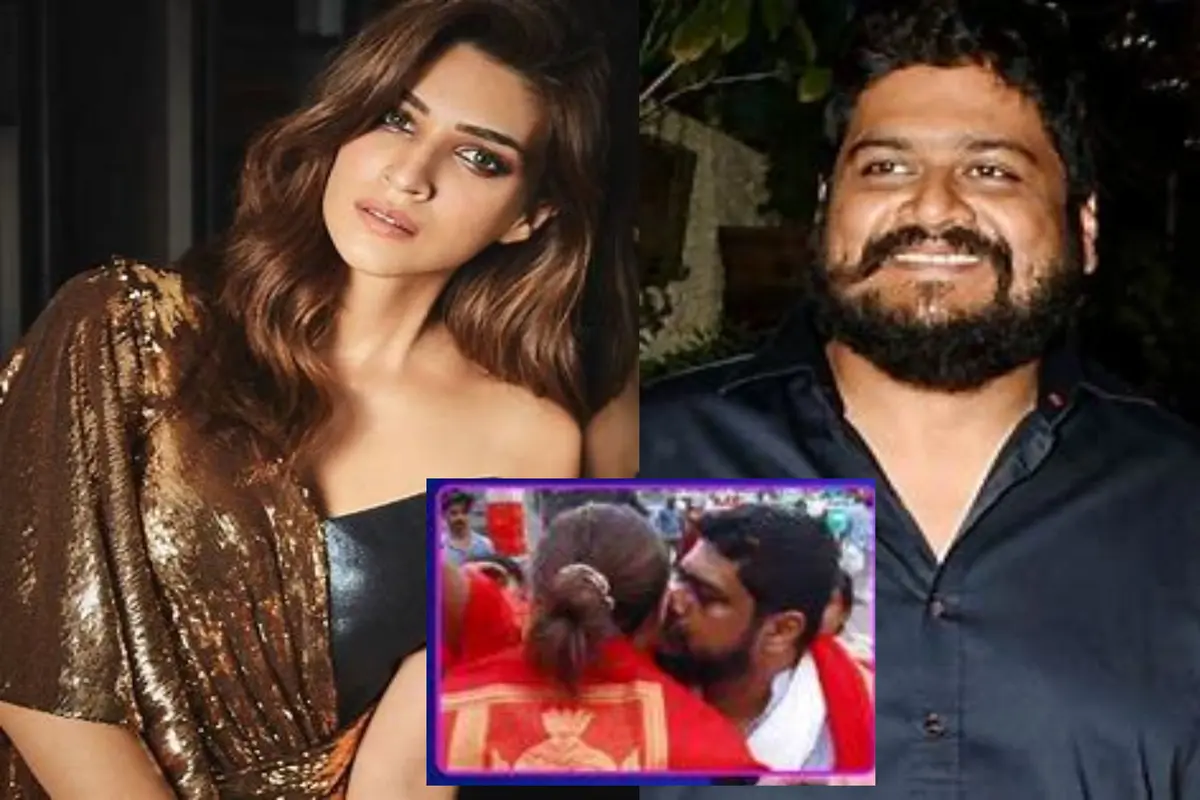 Kriti Sanon Gets A Kiss From Director Om Raut, Video Goes Viral