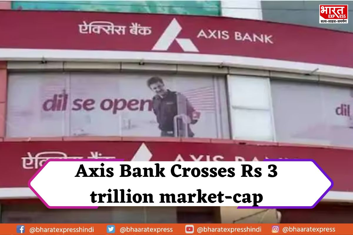 Axis Bank Crosses Rs 3 trillion Market-cap