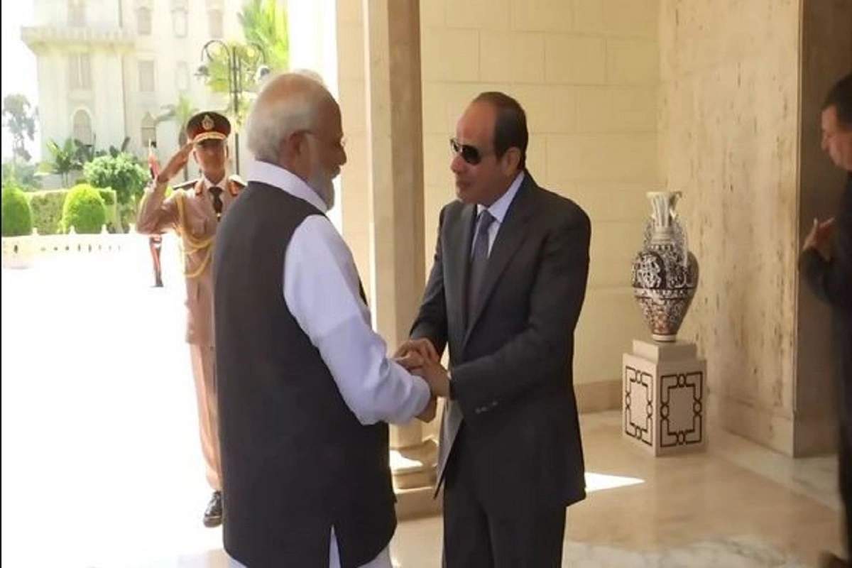 PM Modi Meets Egypt’s President Abdel Fattah El-Sisi In Cairo