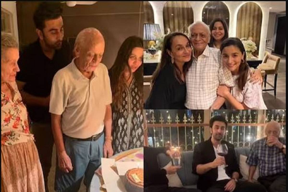 Alia Bhatt Hugs Her Grandfather, Ranbir Kapoor Enjoys A Drink With Him In Unseen Video; Watch Here