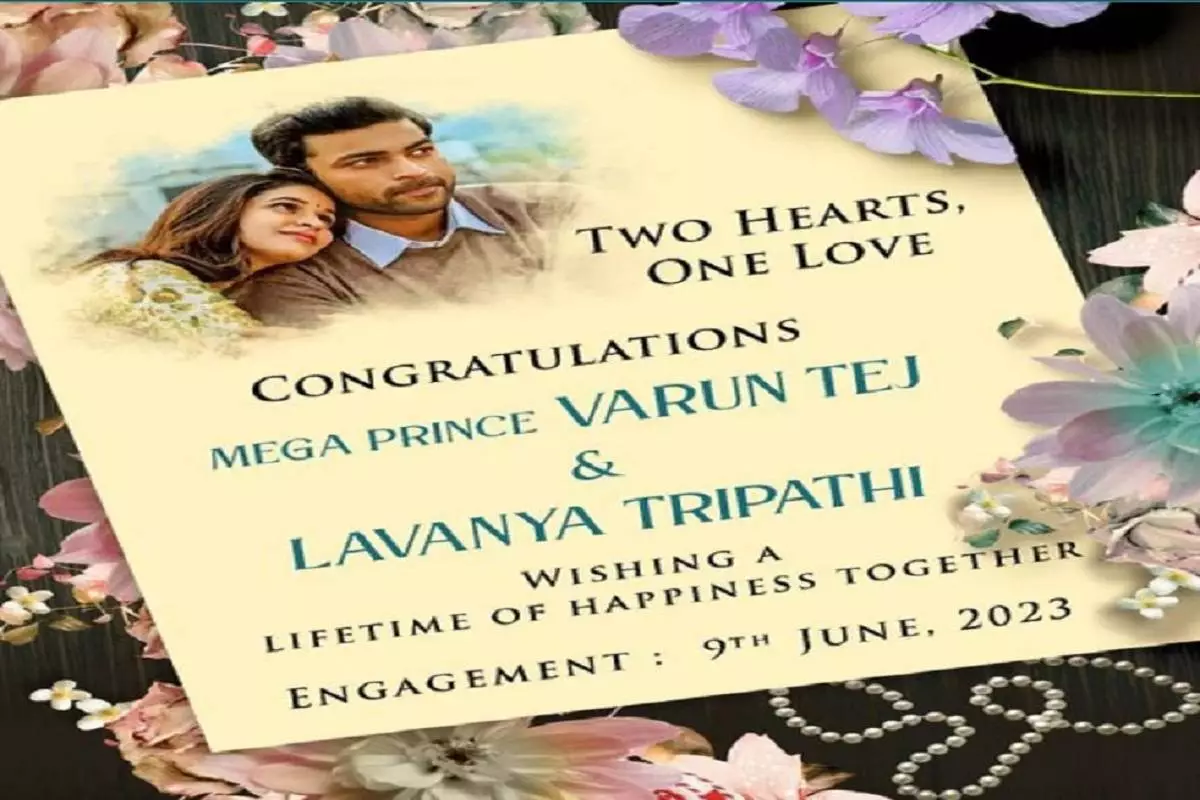 Varun Tej And Lavanya Tripathi getting engaged on June 9th.