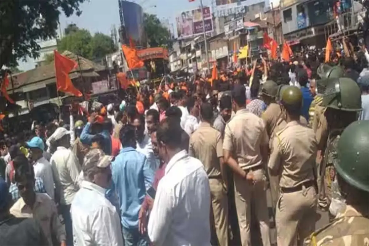 Violent Protest Staged In Maharashtra Over Social Media Posts On Aurangzeb, Tipu Sultan
