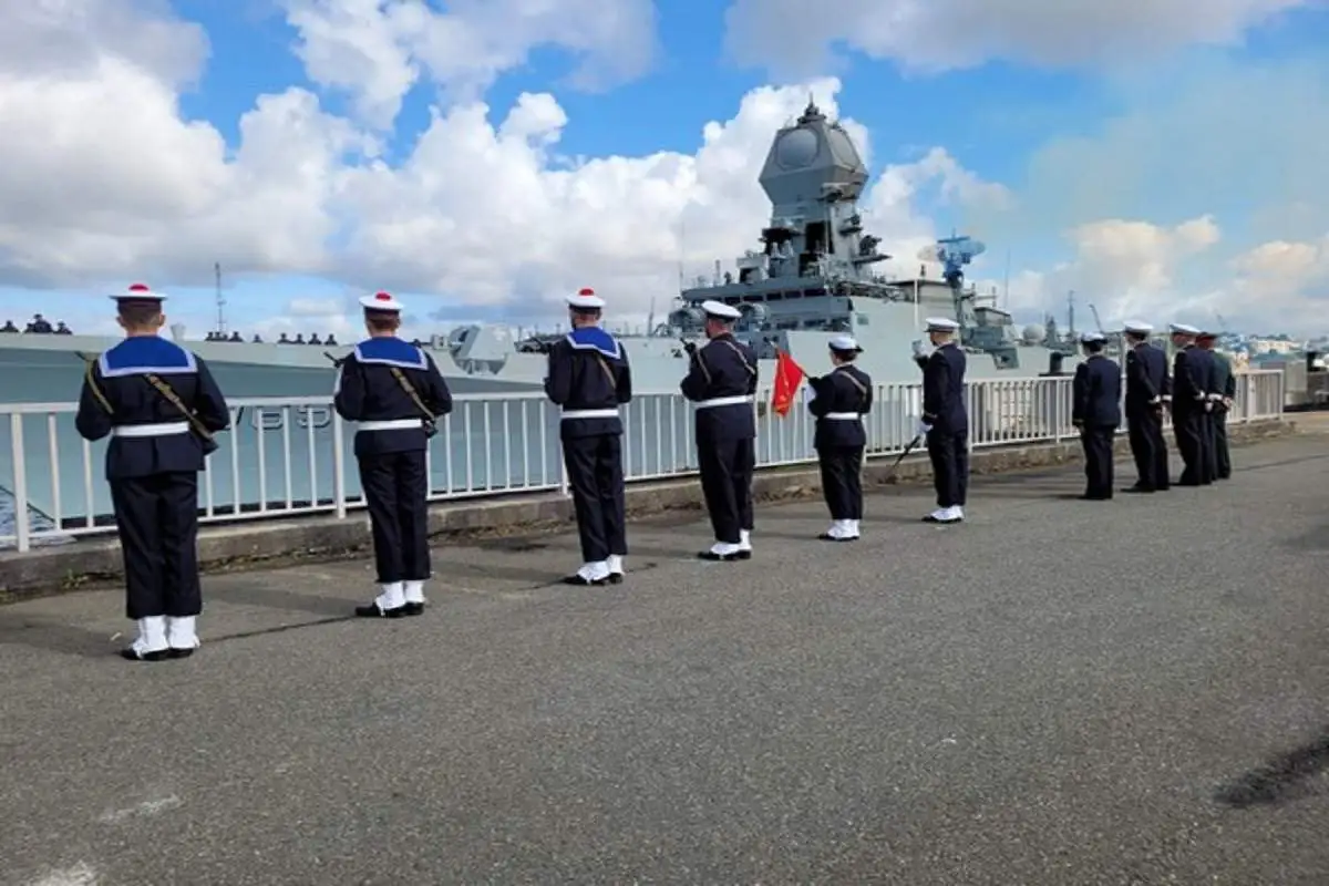 India’s Indigenously Built Stealth Destroyer INS Chennai Arrives In France For Bastille Day Celebrations