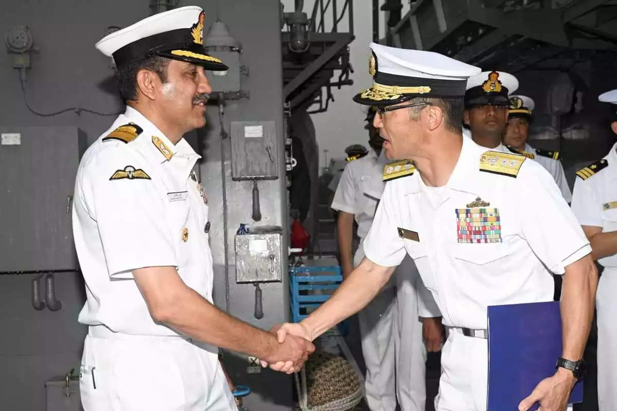 The 23rd Japan-India Maritime Exercise (JIMEX) Gets Started In Visakhapatnam