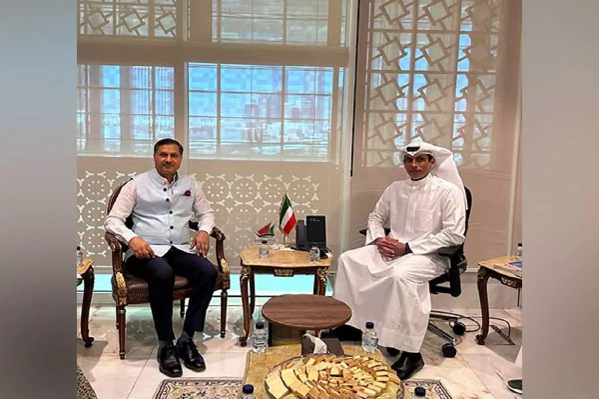 Indian Envoy Meets Kuwait Minister, Discusses Prospects For Greater Diversification In Trade